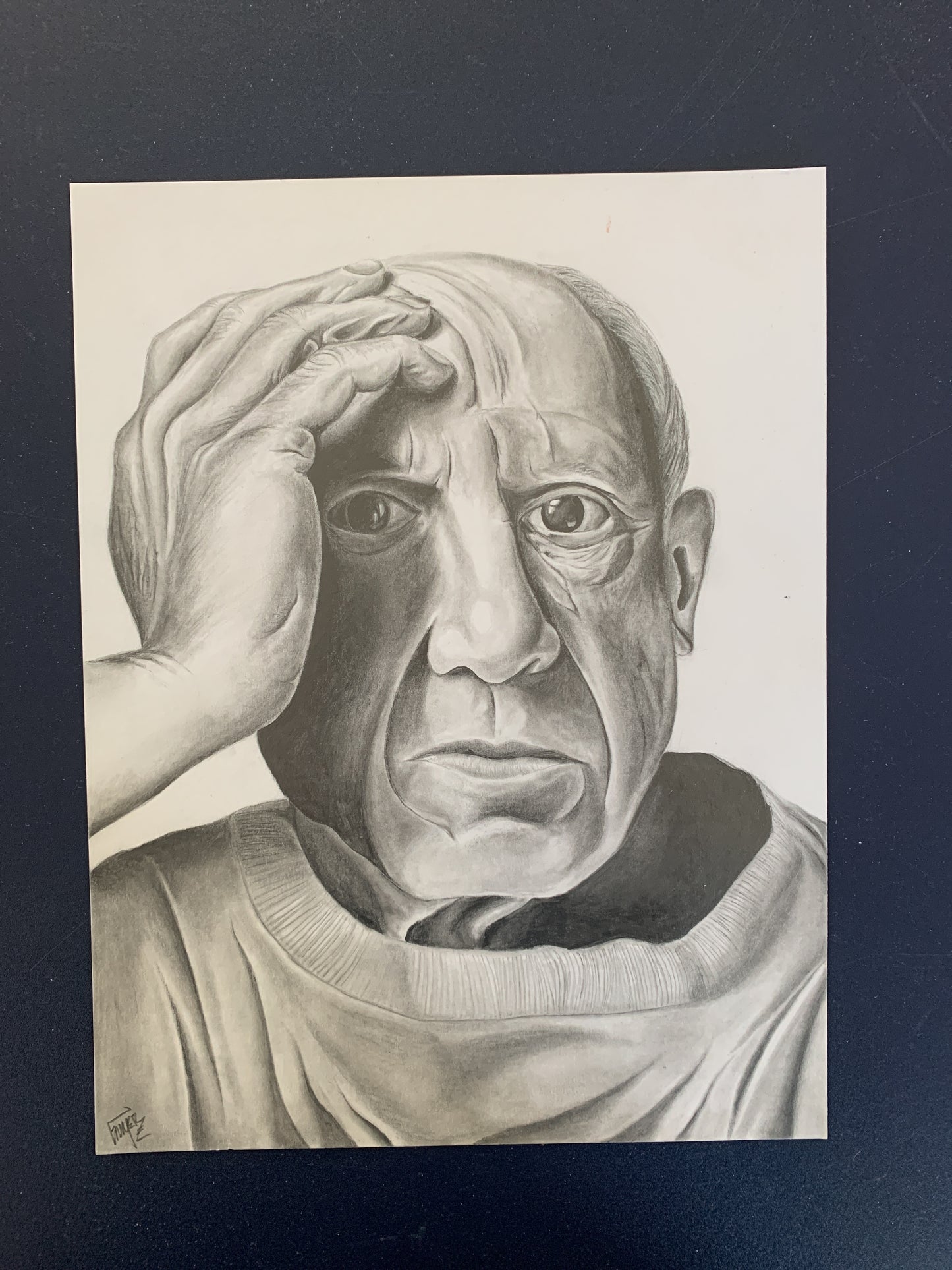 Picasso Portrait Pencil Study